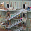 Side view of the living quarters